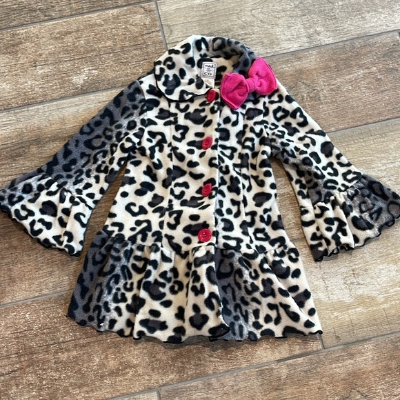 Mack & Co Toddler Girls Leopard Print Jacket Coat Size 3T - Picture 1 of 4